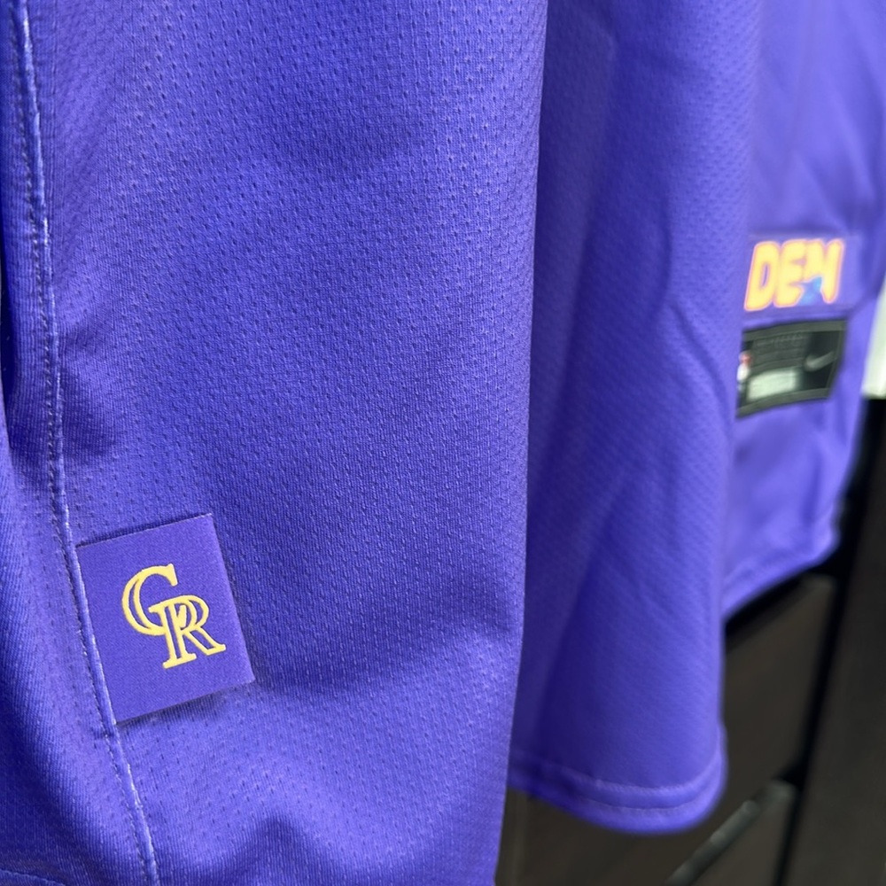 Colorado Rockies Nike 2025 City Connect Elite Jersey - Purple - Picture 6 of 8